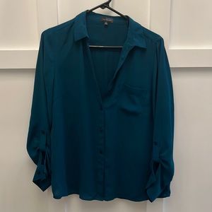 Blue long sleeve The Limited blouse, size M